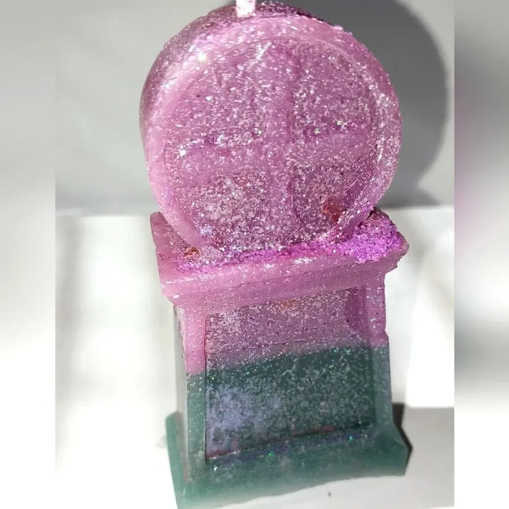 Hand crafted limited edition tombstone candle